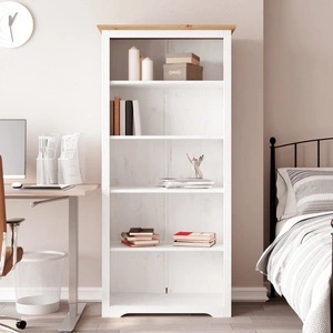 Етажерка за книги BODO кафява 82x40x173 см бор масив 5 нива