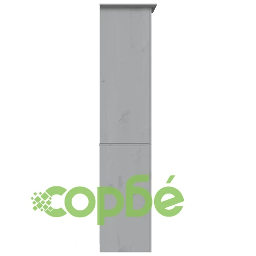 Етажерка за книги BODO сива 82x40x173 см бор масив 5 нива ➤ топ цена ➤ sorbe.bg