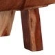 Пейка, кафяво и бяло, 110x30x45 см, естествена козя кожа