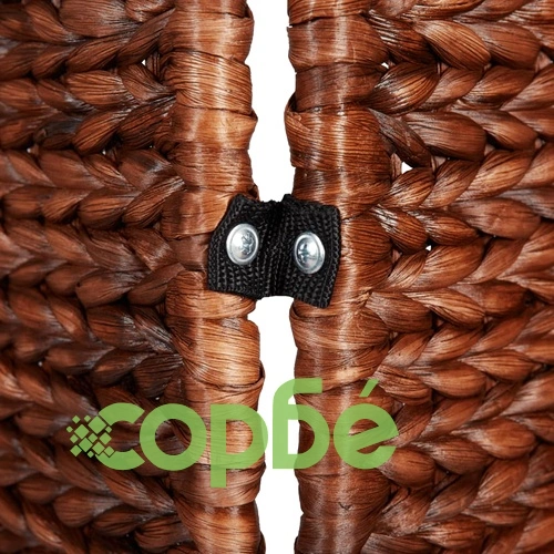 Разделител за стая, 3 панела, кафяв, 122x180 см, воден хиацинт ➤ топ цена ➤ sorbe.bg