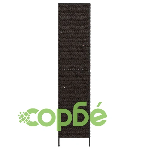 Разделител за стая, 4 панела, черен, 163x180 см воден хиацинт ➤ топ цена ➤ sorbe.bg