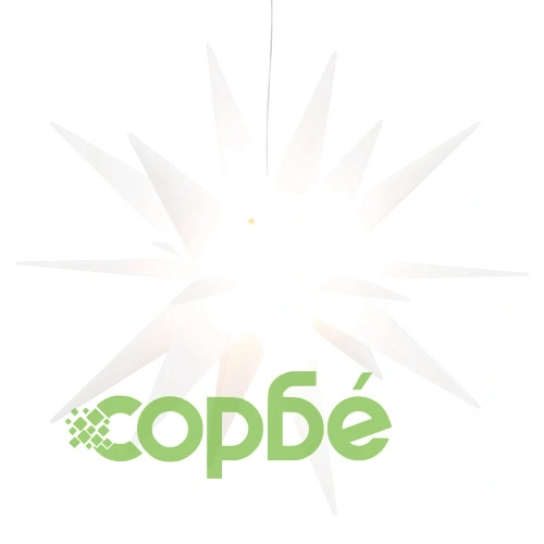 Коледна лампа с LED, сгъваема, бяла, 57 см ➤ топ цена ➤ sorbe.bg