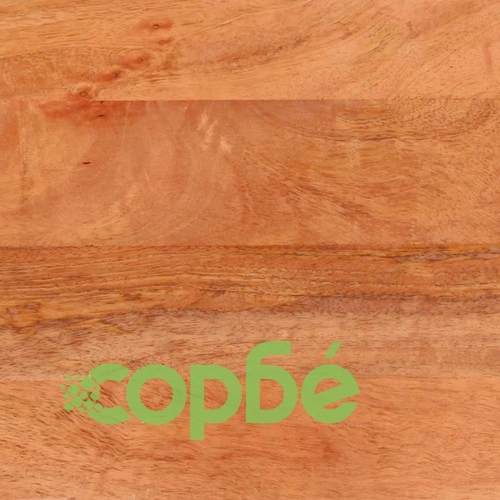 Нощно шкафче, кафяво и черно, 50x33x60 см, мангово дърво масив ➤ топ цена ➤ sorbe.bg