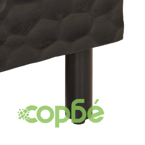 Нощно шкафче, черно, 50x33x60 см, мангово дърво масив ➤ топ цена ➤ sorbe.bg