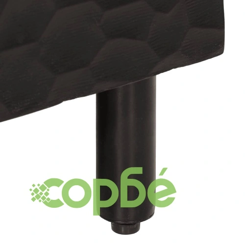 Нощно шкафче, черно, 50x33x60 см, мангово дърво масив ➤ топ цена ➤ sorbe.bg