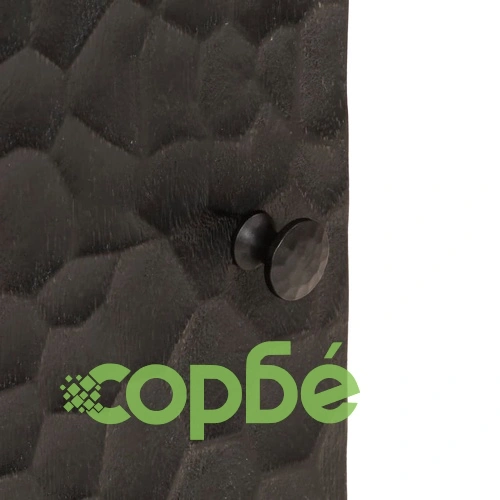 Стенен шкаф за баня, черен, 38x33x48 см масивно мангово дърво ➤ топ цена ➤ sorbe.bg