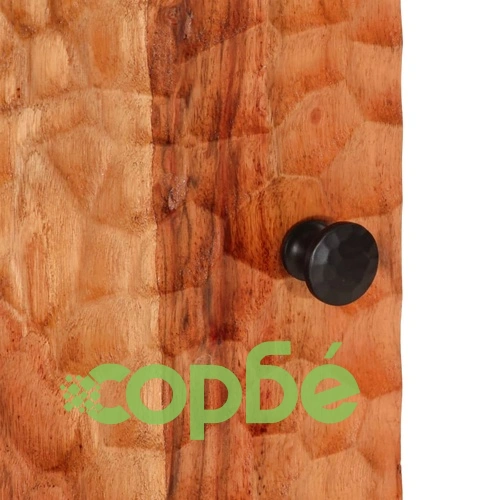 Шкаф за баня 38x33x58 см масивно акациево дърво ➤ топ цена ➤ sorbe.bg