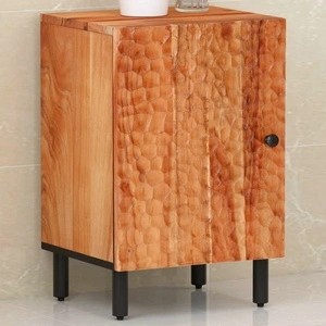 Шкаф за баня 38x33x58 см масивно акациево дърво