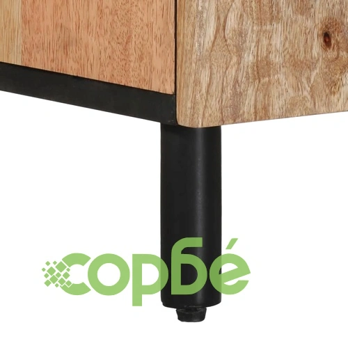 Страничен шкаф 60x33x75 см манго масивно дърво ➤ топ цена ➤ sorbe.bg