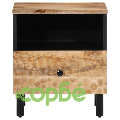 Нощно шкафче, 40x33x46 см, масивно мангово дърво ➤ топ цена ➤ sorbe.bg