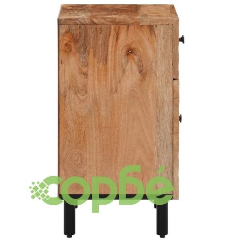 Нощно шкафче 50x33x60 см мангово дърво масив ➤ топ цена ➤ sorbe.bg