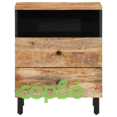 Нощно шкафче 50x33x60 см мангово дърво масив ➤ топ цена ➤ sorbe.bg