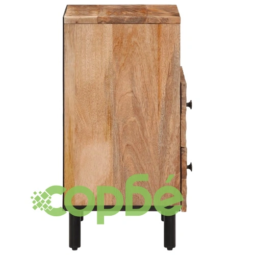 Нощно шкафче 50x33x60 см мангово дърво масив ➤ топ цена ➤ sorbe.bg