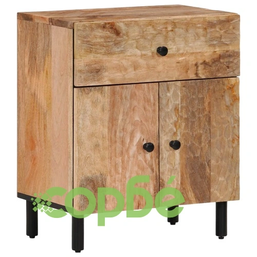 Нощно шкафче 50x33x60 см мангово дърво масив ➤ топ цена ➤ sorbe.bg