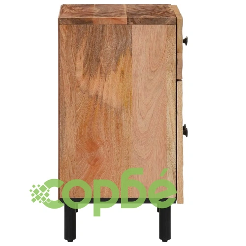 Нощно шкафче 50x33x60 см мангово дърво масив ➤ топ цена ➤ sorbe.bg