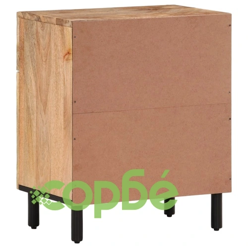 Нощно шкафче 50x33x60 см мангово дърво масив ➤ топ цена ➤ sorbe.bg