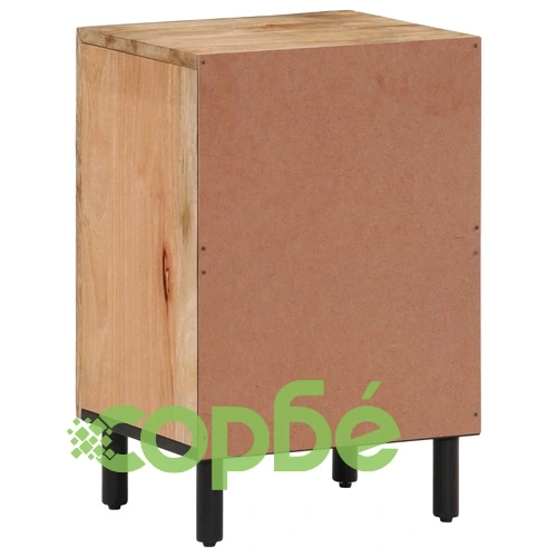 Шкаф за баня 38x33x58 см масивно мангово дърво ➤ топ цена ➤ sorbe.bg