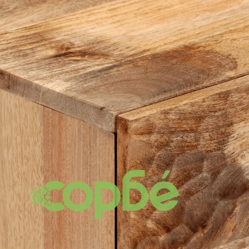 Страничен шкаф 80x33x75 см манго масивно дърво ➤ топ цена ➤ sorbe.bg