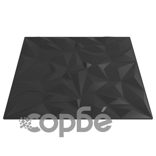 Стенни панели 48 бр черни 50x50 см XPS 12 м² аметист ➤ топ цена ➤ sorbe.bg