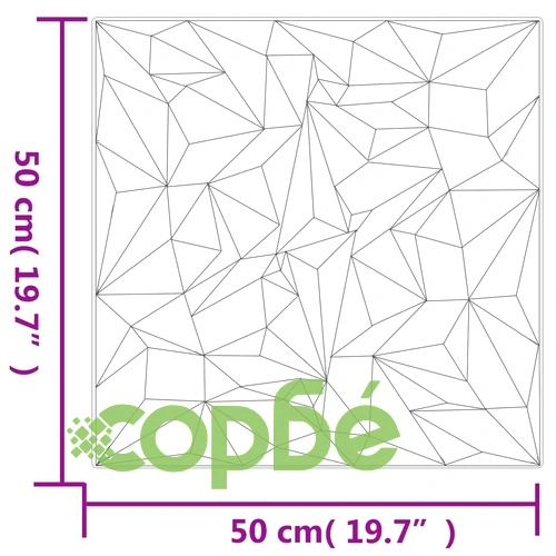 Стенни панели 48 бр черни 50x50 см XPS 12 м² аметист ➤ топ цена ➤ sorbe.bg