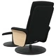 Масажен наклоняем стол с табуретка, черен, текстил