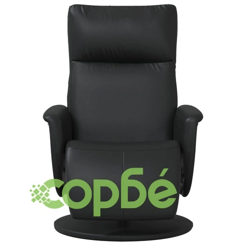Наклоняем стол с поставка за крака,черен, изкуствена кожа ➤ топ цена ➤ sorbe.bg