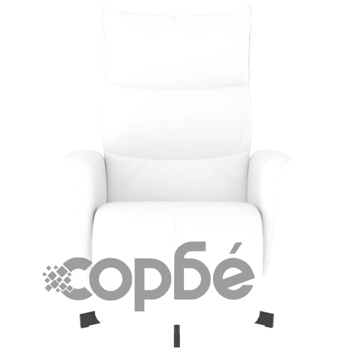Наклоняем стол с поставка за крака, бял, изкуствена кожа ➤ топ цена ➤ sorbe.bg