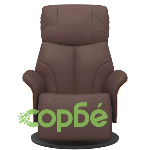 Наклоняем стол с поставка за крака, кафяв, изкуствена кожа ➤ топ цена ➤ sorbe.bg