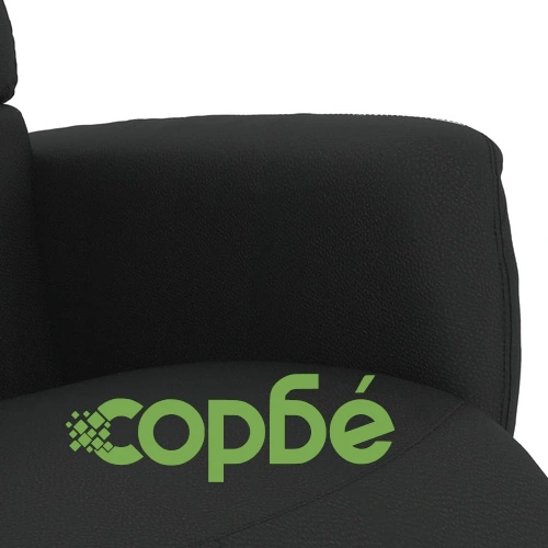 Наклоняем стол с поставка за крака,черен, изкуствена кожа ➤ топ цена ➤ sorbe.bg