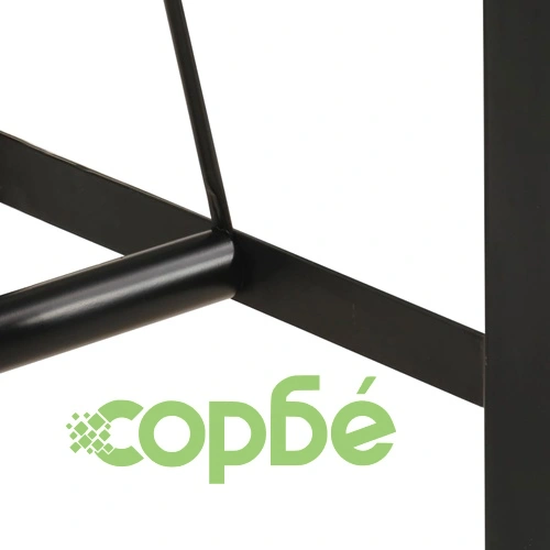 Бар маса 55x55x107 см масивно дърво акация и желязо ➤ топ цена ➤ sorbe.bg