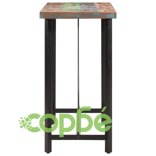 Бар маса 110x55x107 см масивно регенерирано дърво и желязо ➤ топ цена ➤ sorbe.bg