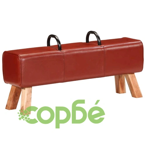 Пейка гимнастическа, кафява, 110 см, естествена кожа ➤ топ цена ➤ sorbe.bg