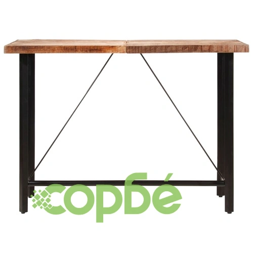 Бар маса 150x70x107 см масивно мангово дърво и желязо ➤ топ цена ➤ sorbe.bg