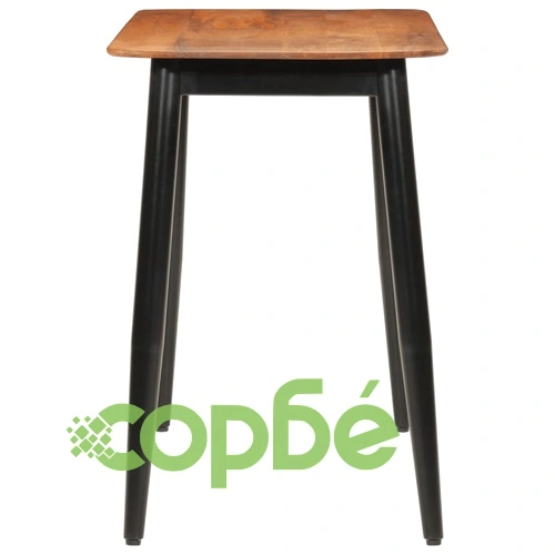 Трапезна маса, 112x52x76 cм, мангово дърво масив и желязо ➤ топ цена ➤ sorbe.bg