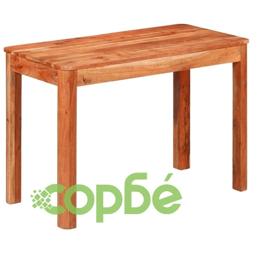 Трапезна маса, 110x55x76 см, акациево дърво масив ➤ топ цена ➤ sorbe.bg