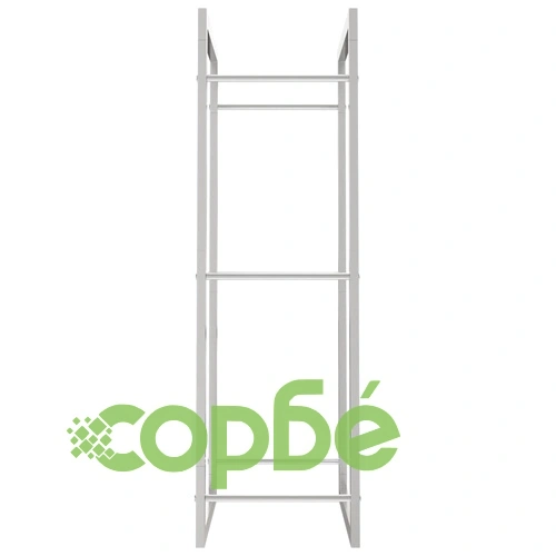 Стойка за дърва за огрев, 50x28x94 см, неръждаема стомана ➤ топ цена ➤ sorbe.bg