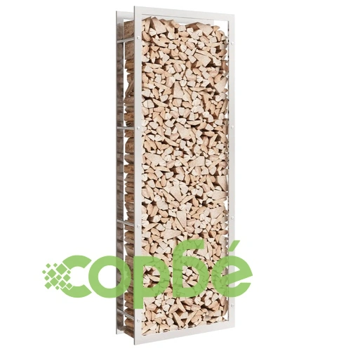 Стойка за дърва за огрев, 80x28x222 см, неръждаема стомана ➤ топ цена ➤ sorbe.bg