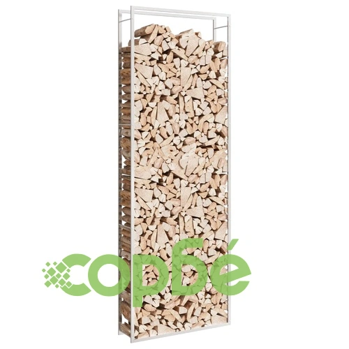 Стойка за дърва за огрев, 110x28x312 см, неръждаема стомана ➤ топ цена ➤ sorbe.bg