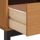 ТВ шкаф FLAM 110x40x50 см бор масив
