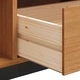 ТВ шкаф със стъклени вратички FLAM 158x40x50 см бор масив