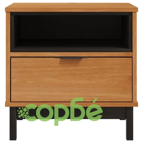 Помощна маса FLAM 50x50x50 см борово дърво масив ➤ топ цена ➤ sorbe.bg