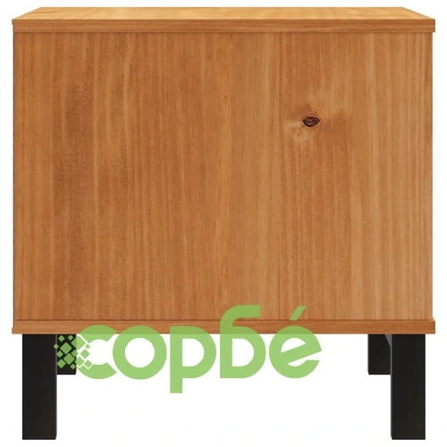 Помощна маса FLAM 50x50x50 см борово дърво масив ➤ топ цена ➤ sorbe.bg