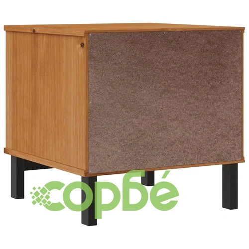 Помощна маса FLAM 50x50x50 см борово дърво масив ➤ топ цена ➤ sorbe.bg