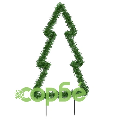 Коледна светеща украса с шипове за земя, 115 LED, 90 см ➤ топ цена ➤ sorbe.bg