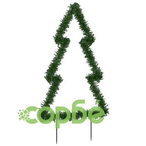 Коледна светеща украса с шипове за земя, 115 LED, 90 см ➤ топ цена ➤ sorbe.bg