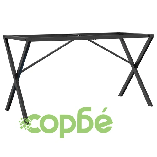 Крака за трапезна маса, X-рамка, 120x60x73 см, стомана ➤ топ цена ➤ sorbe.bg