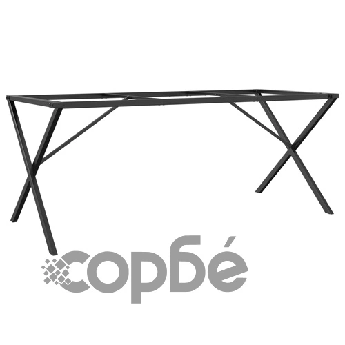 Крака за трапезна маса, X-рамка, 160x80x73 см, стомана ➤ топ цена ➤ sorbe.bg