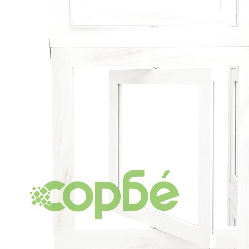 Разделител за стая, 3 панела, бял, дърво пауловния масив ➤ топ цена ➤ sorbe.bg