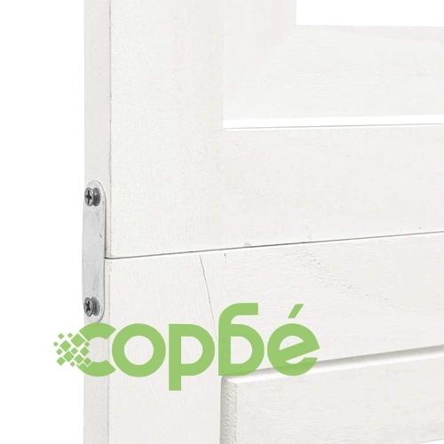 Разделител за стая, 3 панела, бял, дърво пауловния масив ➤ топ цена ➤ sorbe.bg