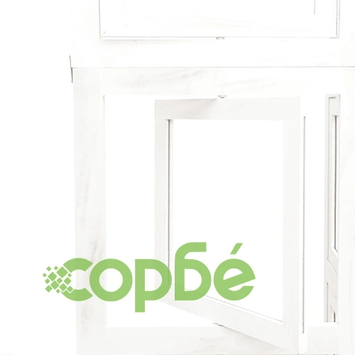 Разделител за стая, 4 панела, бял, дърво пауловния масив ➤ топ цена ➤ sorbe.bg